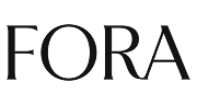 Simple black FORA logo