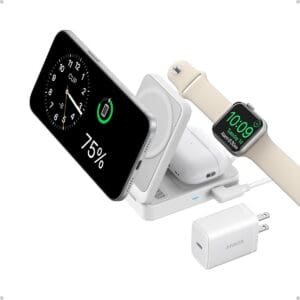 Anker MagGo 3-in-1 foldable MagSafe travel charger