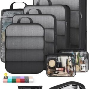 Compression packing cubes travel set